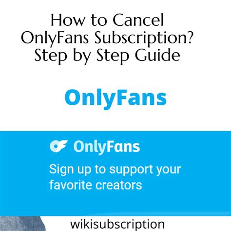 how to cancel a subscription on onlyfans|How to Cancel Your OnlyFans Subscription